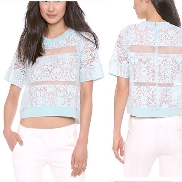 Rebecca Taylor Tops - Rebecca Taylor Patch Lace Top